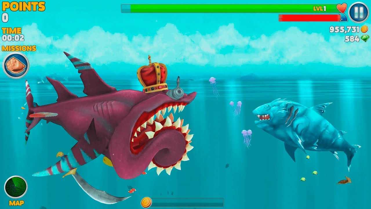 Hungry Shark Evolution Mod APK 8.8.6 (Menu, Vô Hạn Tiền)