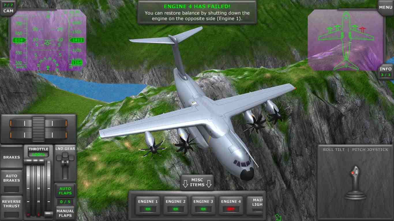 Game Turboprop Flight Simulator 3D Mod