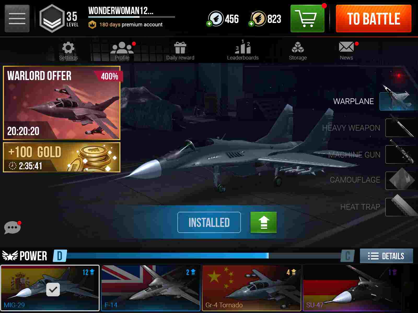 Game Modern Warplanes Mod