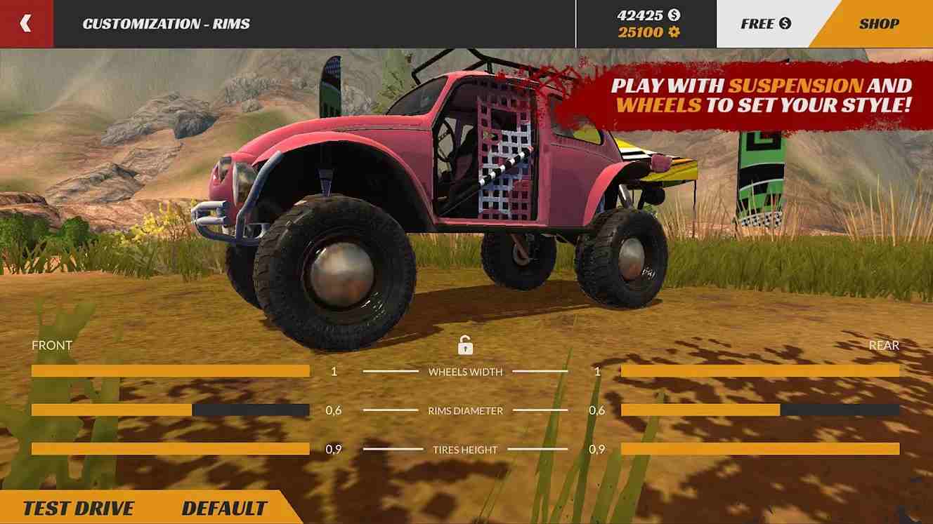 Download Offroad PRO - Clash of 4x4s Mod