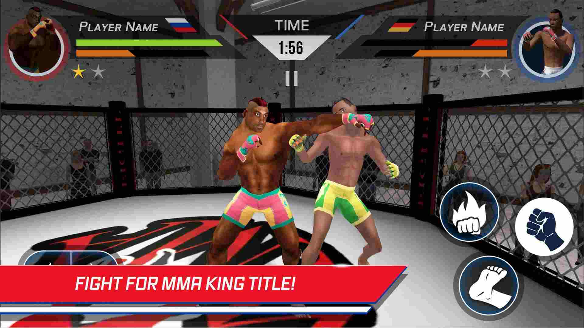 game Martial Art Cage Battle King mod apk