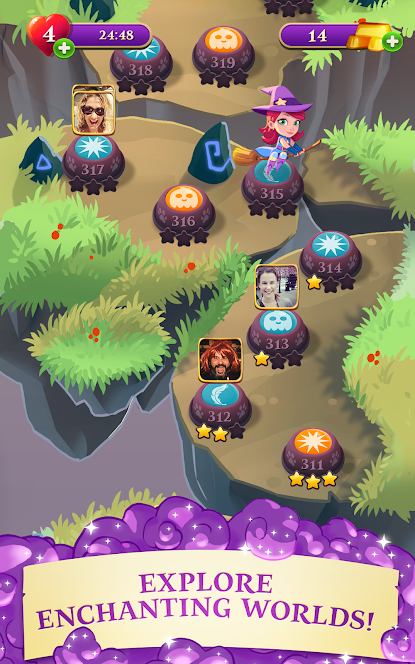 Download Bubble Witch 3 Saga Mod
