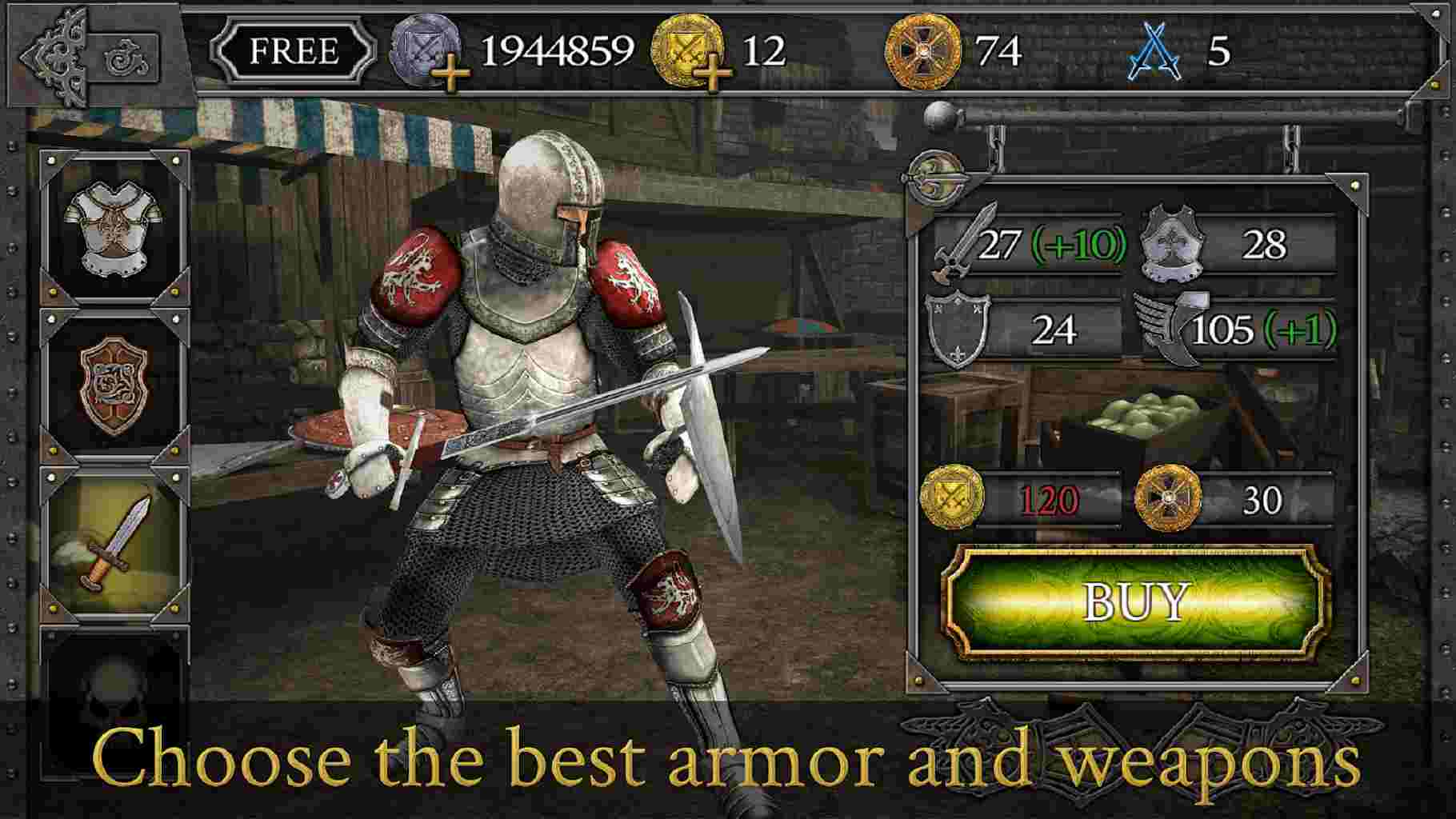 Game Knights Fight Medieval Arena mod hack