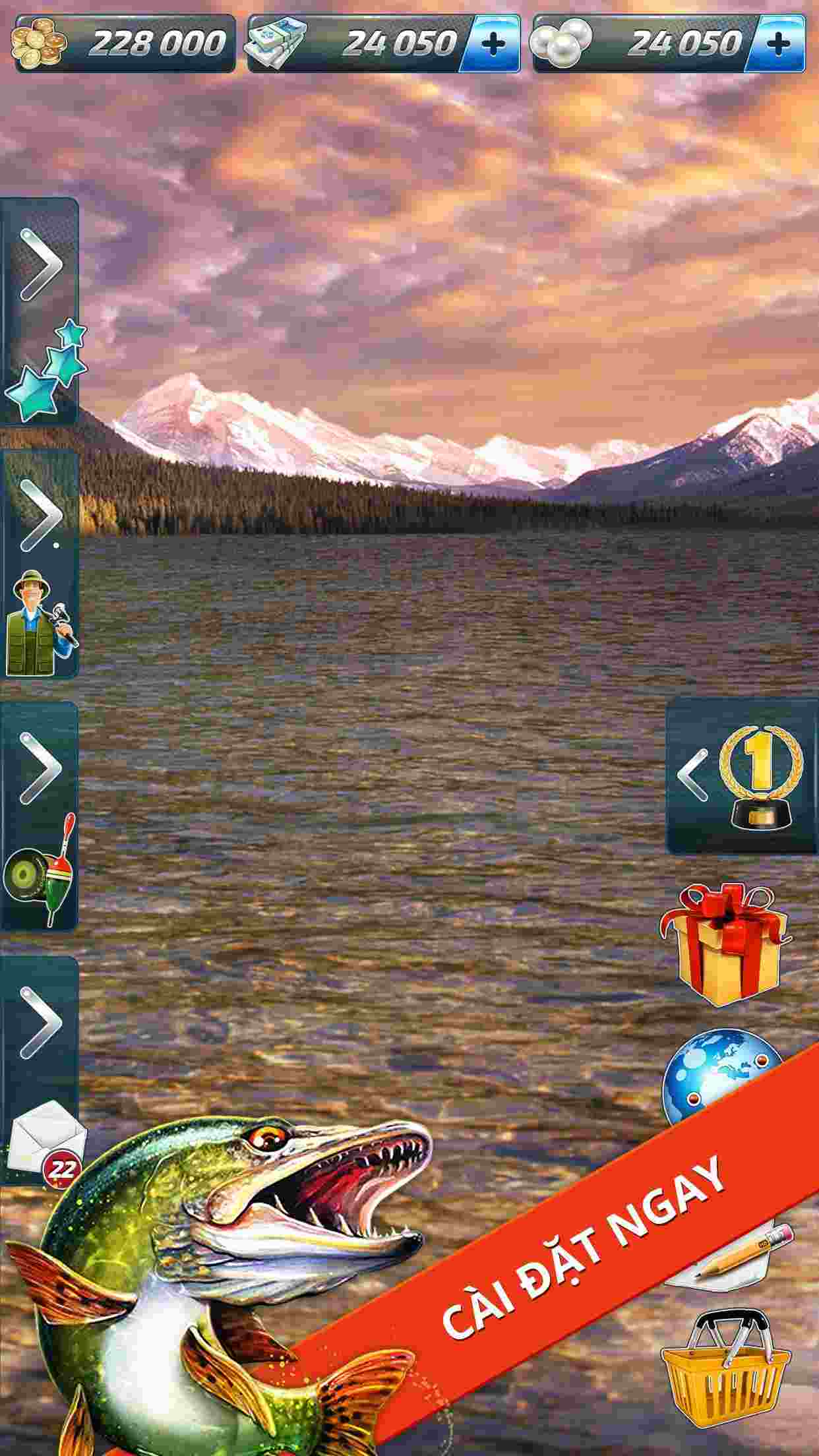 Let's Fish game mod apk for android