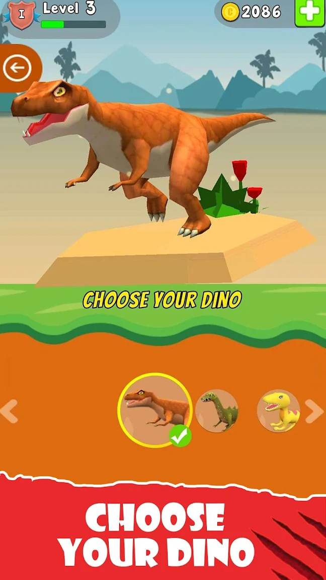 Dinosaur attack simulator 3D Mod