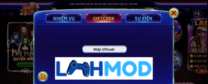 Nhập Giftcode Rikvip sms