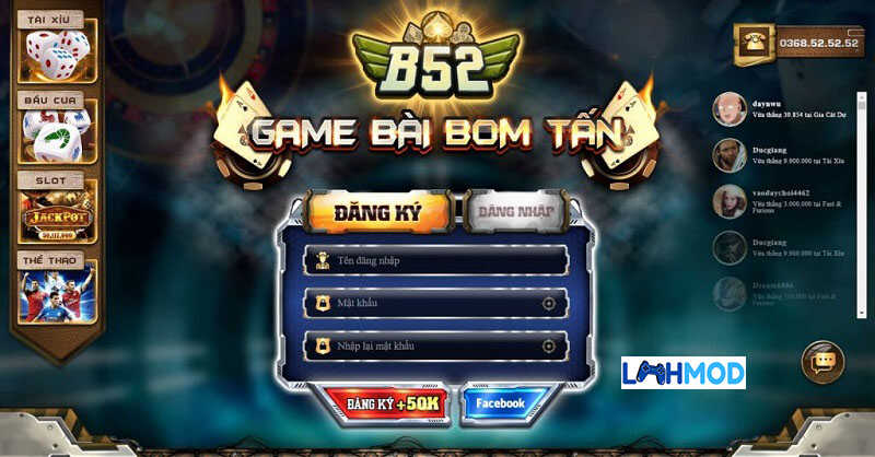 B52 đem đến cho người chơi chương trình khuyến mãi tặng Giftcode khủng 50K