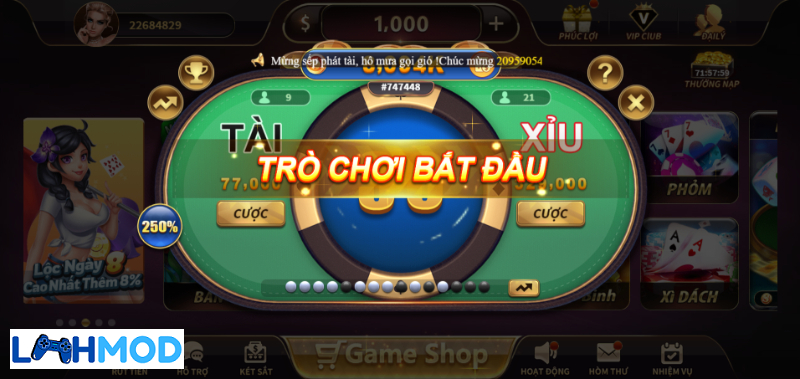 Giao diện cổng game Gowin99 thiết kế tinh xảo, bắt mắt