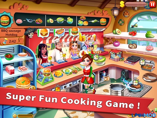 Outstanding features in Rising Super Chef Mod