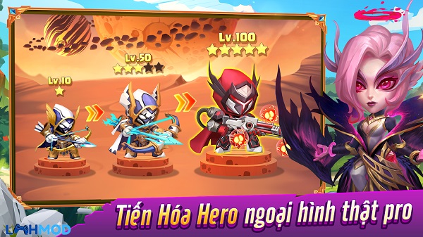 Cách chơi trong TapTap Heroes Mod